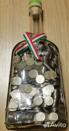 Бутылка с копейками