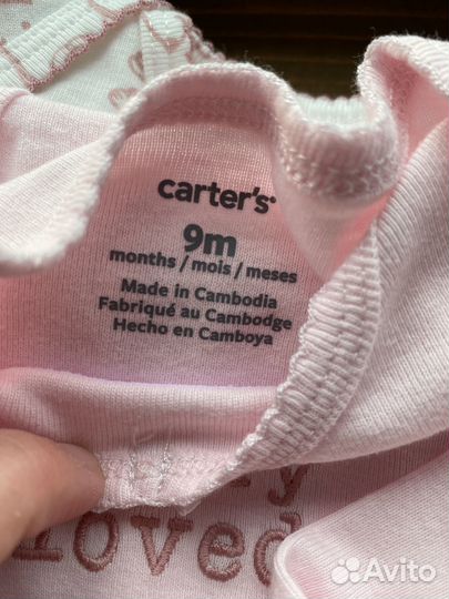 Боди для девочки 74 carters