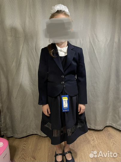 Школьный пиджак для девочек 128р