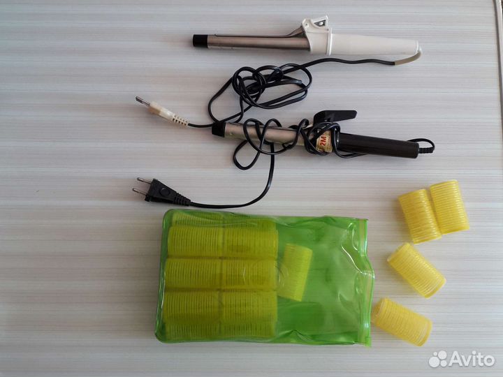 Плойки, бигуди, ободок