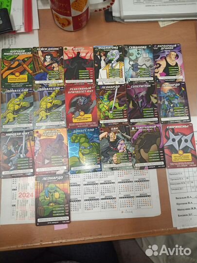 Альбом с карточками черепашки ниндзя