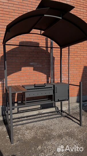 Мангал с крышей