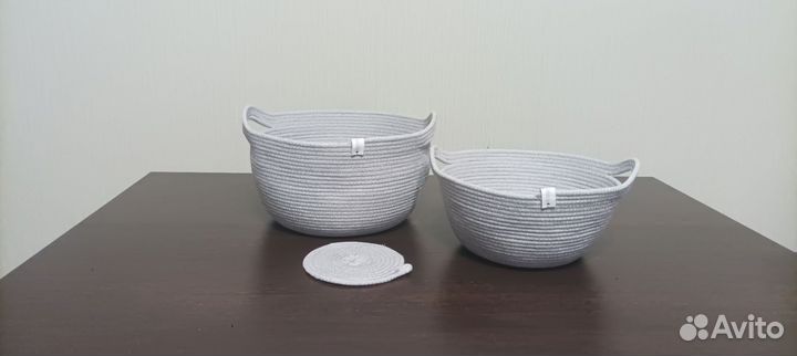 Корзинки из шнура