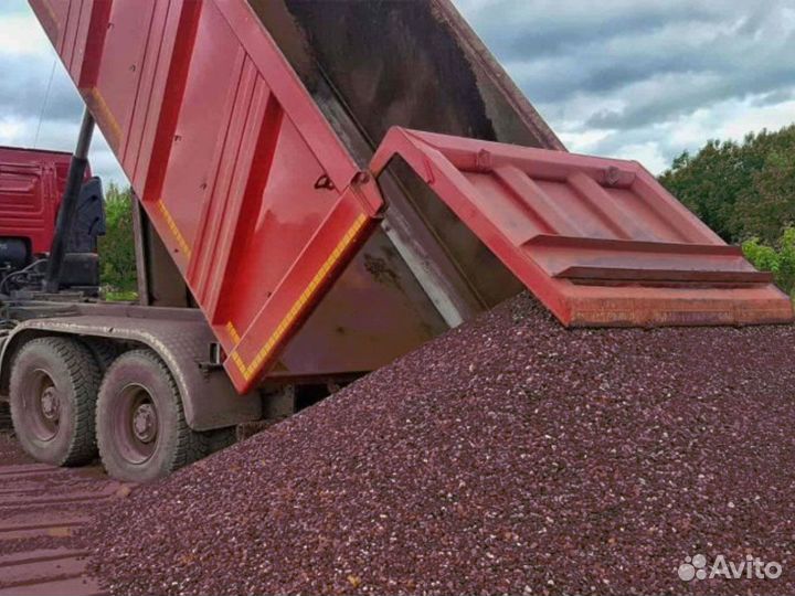 Щебень \ Земля белый от 3кубов