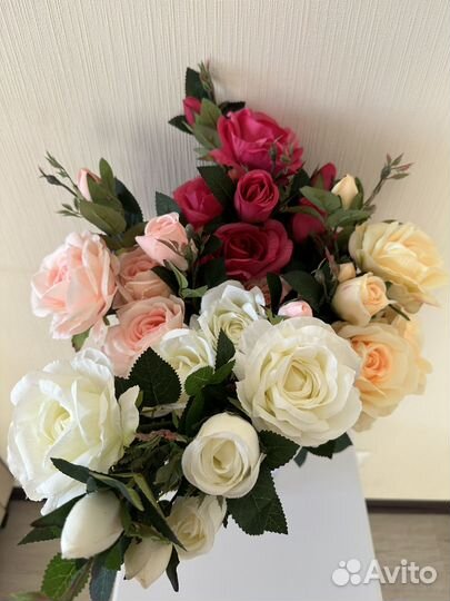 Искуственные цветы. Букет искусственных роз