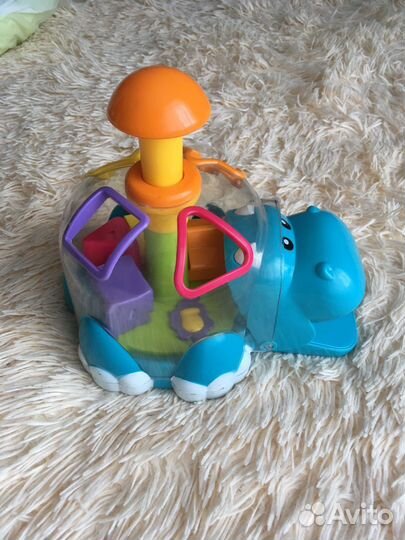 Игрушка бегемот-сортер