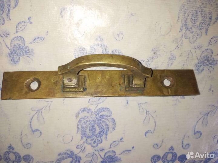 Ручка для двери старая металл бронза