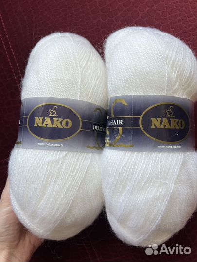 Пряжа Nako Mohair Delicate 6 мотков пакетом