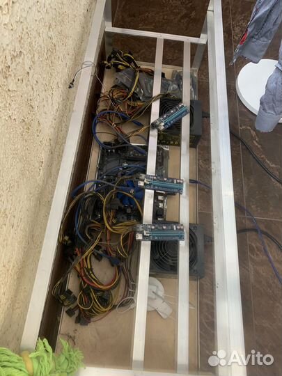 Риг Тушка для майнинга майнинг фермы 8 райзеров