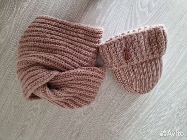 Шапка+снуд зима