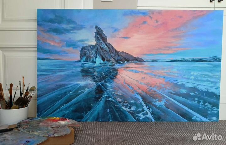 Картина. Озеро Байкал. Живопись