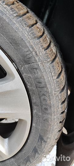 Hankook зимняя резина на штампованных дисках opel
