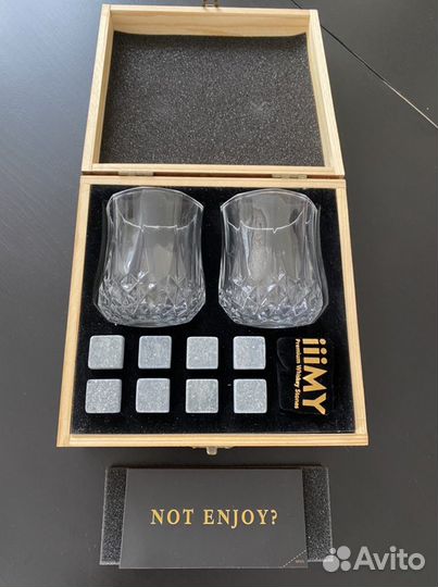 Набор камни для виски с бокалами iiimy