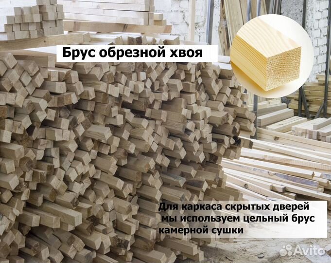 Скрытые высокие двери