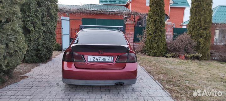 Юбка бампера заднего honda civic 4D