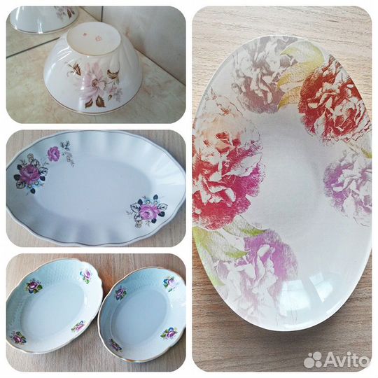 Кофейные чашки,сервиз,селедочницы,салатники и др