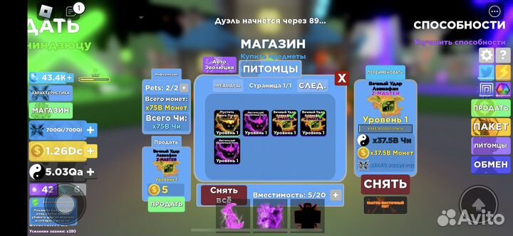 Петы в Ninia Legengs