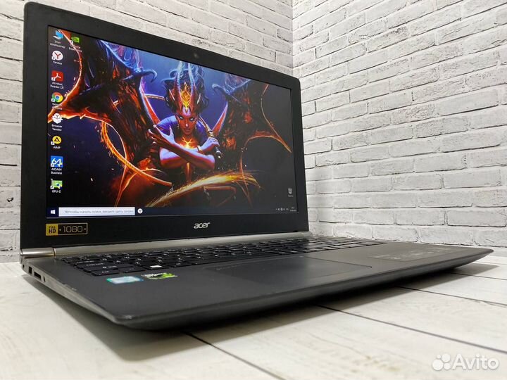 Игровой ноутбук Acer i5/8Gb/FHD/2видео/SSD/4ядра
