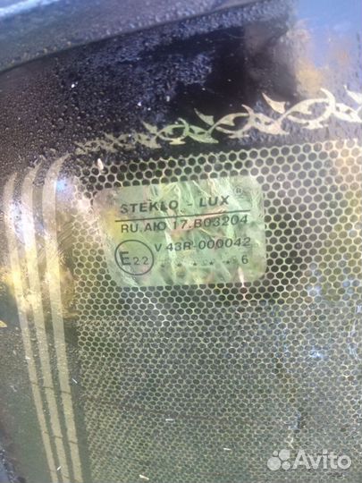 Заднее стекло ваз 2107