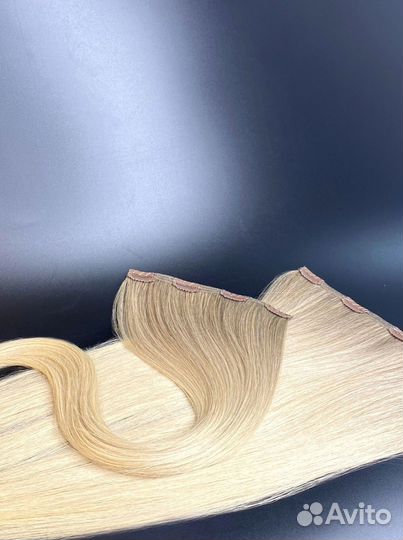 Волосы на заколках из натуральных волос