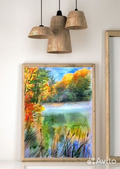 Картина акварелью 