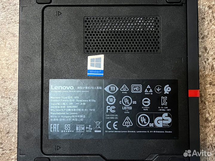 Мини-пк Lenovo thinkcentre m720q