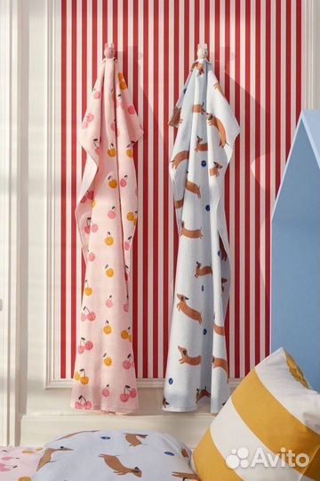 Hm home деткое полотенце вишня такса 60*125