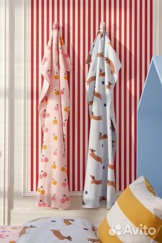 Hm home деткое полотенце вишня такса 60*125