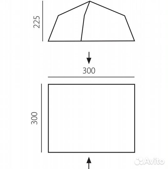 Палатка-шатер Comfort зеленый (T0464) BTrace