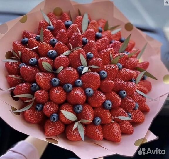 Букет из клубники в шоколаде