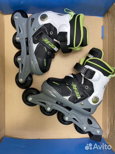 Ролики детские28-31, шлем, защита новые