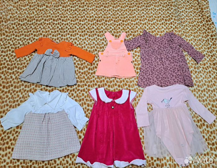 Платья пакетом 6 - 18 месяцев