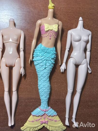 Тело куклы Барби русалка, шарнирное