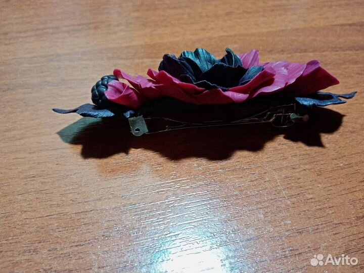 Заколка-автомат «Готический цветок»