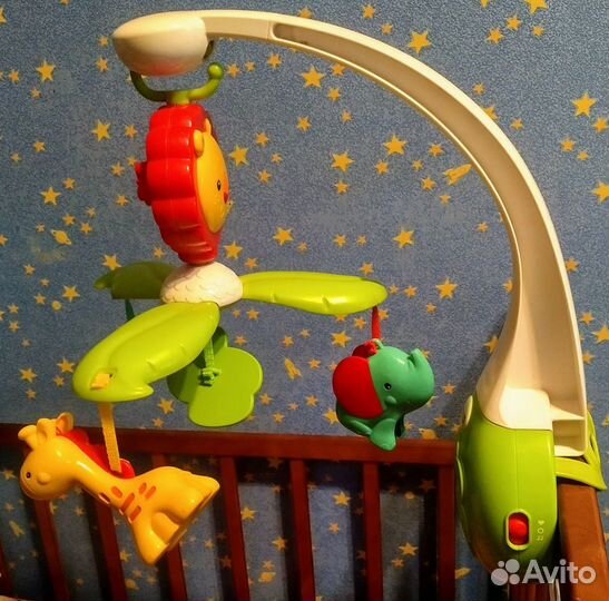 Электронный мобиль для детской кроватки