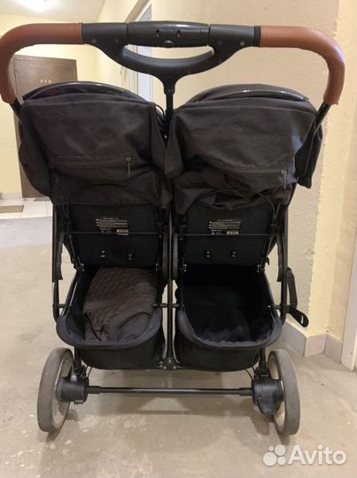 Коляска для двойни carrello connect 2 в 1