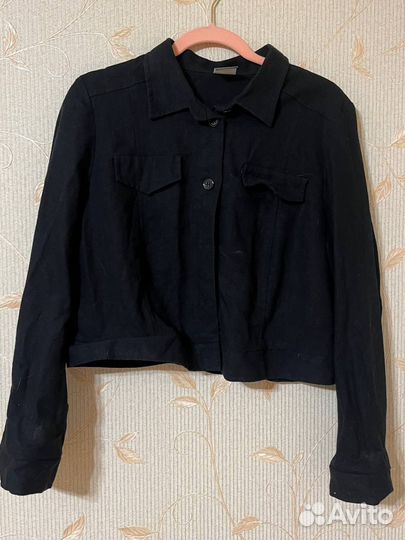 Укороченная плотная рубашка