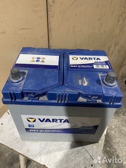 Аккумулятор varta 60ah бу