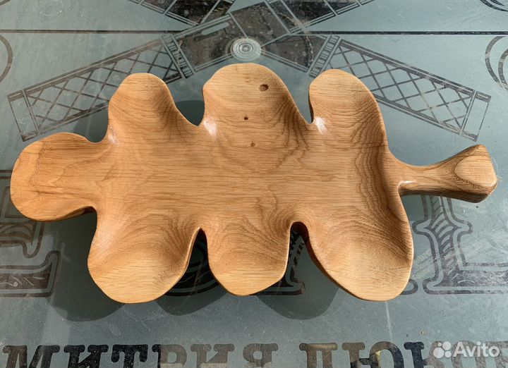 Тарелка из массива дуба