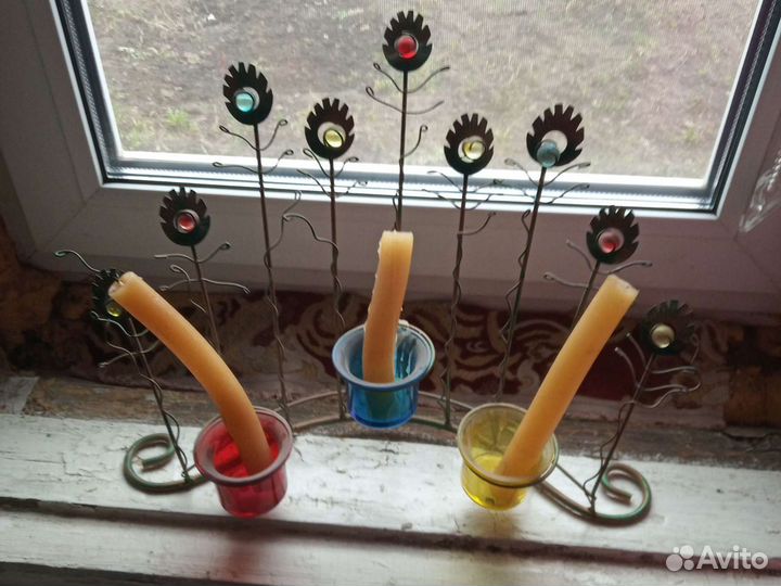 Подсвечник,горчичница хрустальная