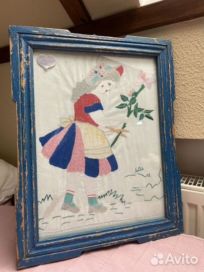 Картина вышивка