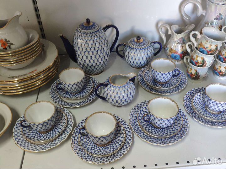 Кофейный сервиз лфз ссср-кобальт