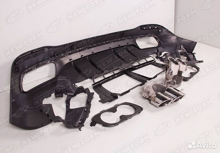 Диффузор с насадками 53 AMG Mercedes GLE 167