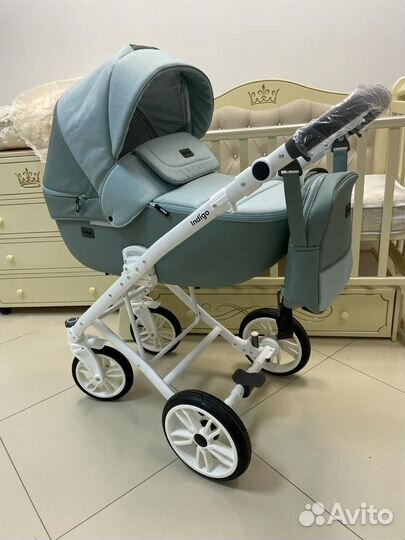 Детская коляска 2в1 Indigo Porto шалфей