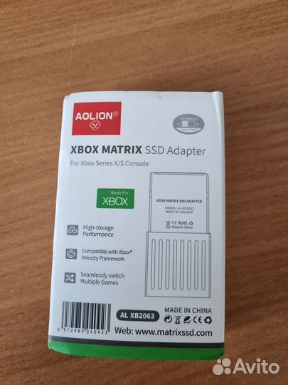 Адаптер Xbox Series Matrix SSD Adapter m2