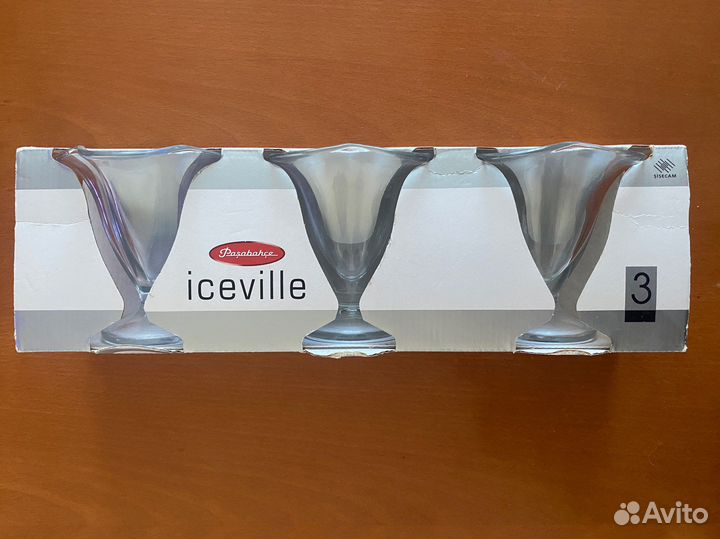 Креманки ice ville 3шт высота 118мм