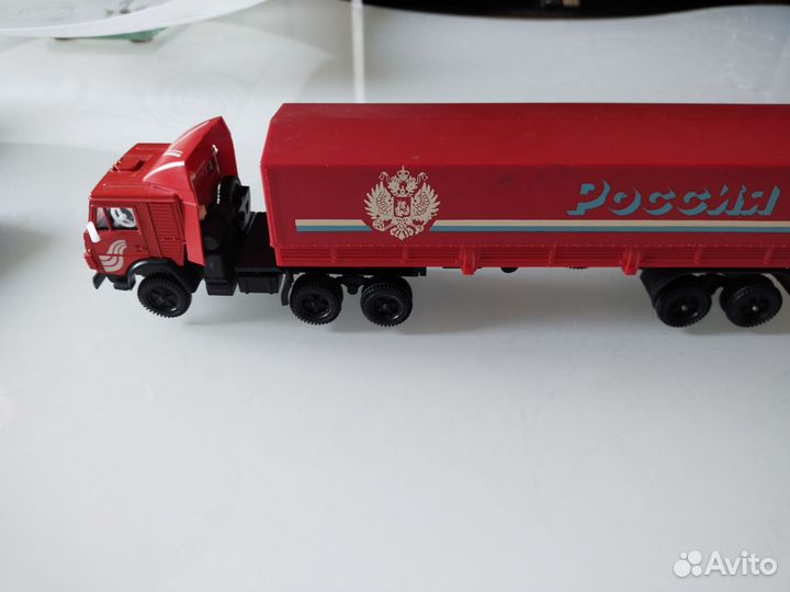 Модель камаз 5410 Россия красный ранний