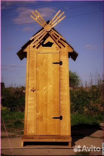 Дачный туалет деревянный SHP796
