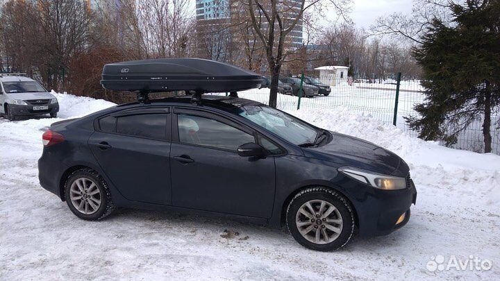 Автобокс Магнум 420 черный карбон на Kia