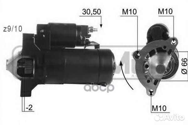Стартер citroen/peugeot 1.4kw 220074 Era